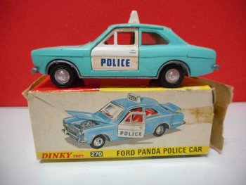 DINKY TOYS 270 FORD PANDA POLICE CAR
