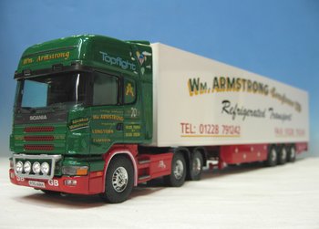 Tekno 10385 Scania W.M. Armstrong (Longtown ) Ltd. Refrigerated Transport from Cumbria